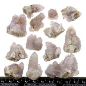 Kaktus oder Spirituosenquarz mit Amethyst