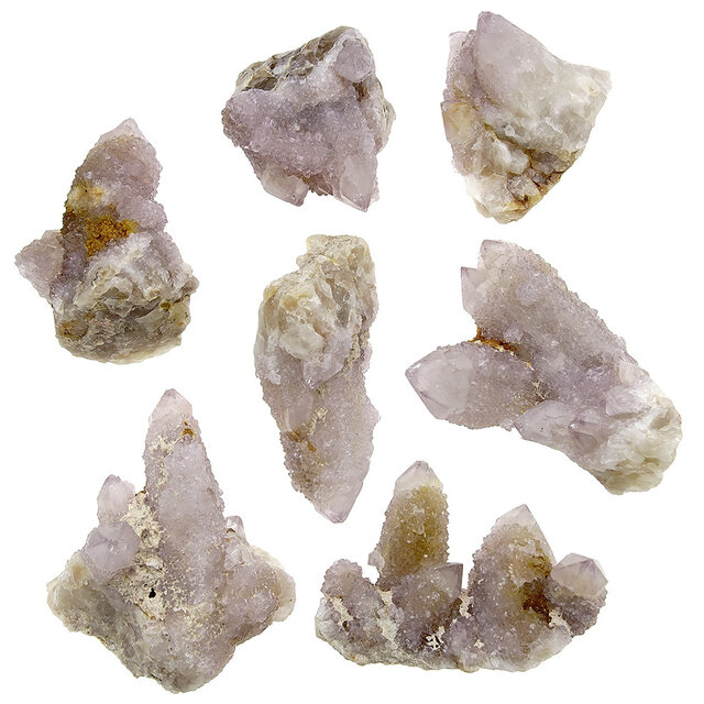 Kaktus oder Spirituosenquarz mit Amethyst