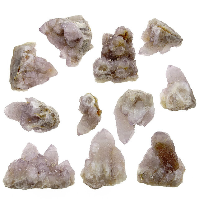 Kaktus oder Spirituosenquarz mit Amethyst