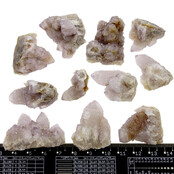 Cactus or spirit quartz with amethyst