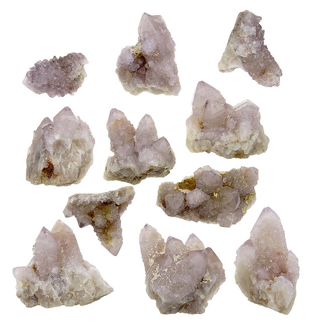 Kaktus oder Spirituosenquarz mit Amethyst