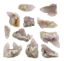 Kaktus oder Spirituosenquarz mit Amethyst