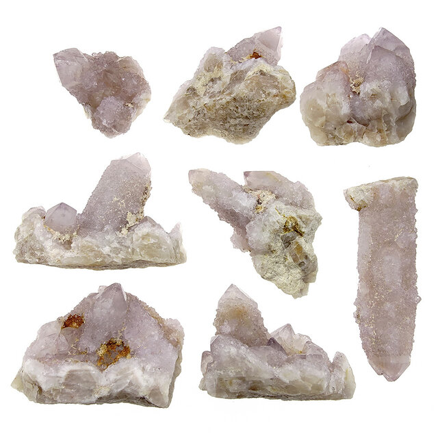 Kaktus oder Spirituosenquarz mit Amethyst