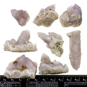 Kaktus oder Spirituosenquarz mit Amethyst