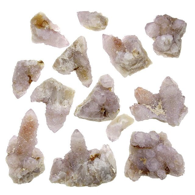 Kaktus oder Spirituosenquarz mit Amethyst