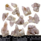 Kaktus oder Spirituosenquarz mit Amethyst