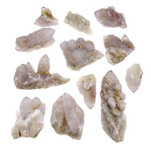 Kaktus oder Spirituosenquarz mit Amethyst