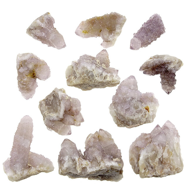 Kaktus oder Spirituosenquarz mit Amethyst