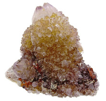 Kaktus oder Spirituosenquarz mit Amethyst