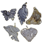 5 silver-plated chalceony pendants from Uruguay