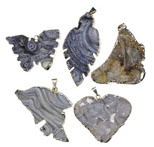 5 silver-plated chalceony pendants from Uruguay