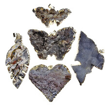 Chalcedony pendants 5 pieces