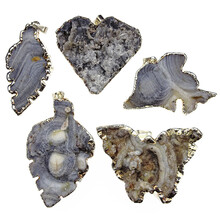 Chalcedony pendants 5 pieces