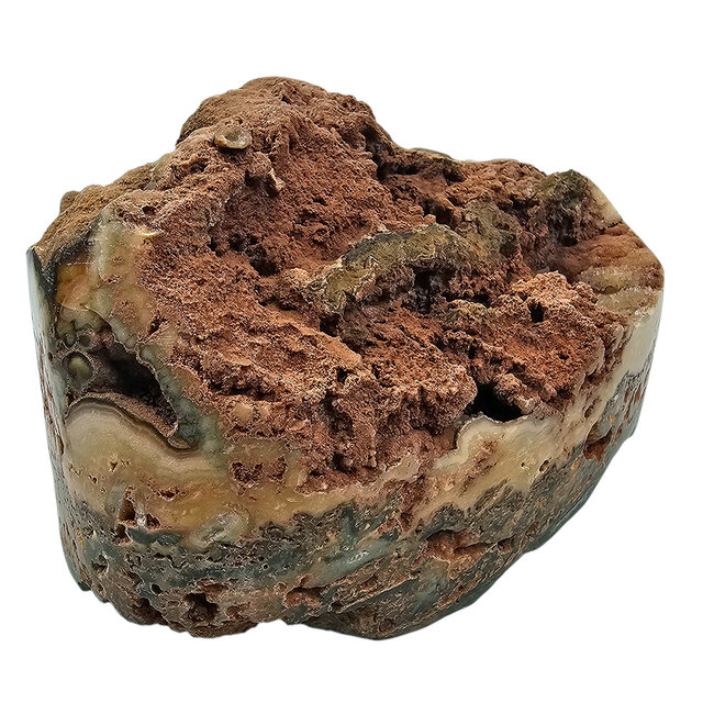 Mooi cluster van 2 kg chalcedoon uit Uruguay