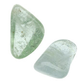 Getrommelter blauer Topas