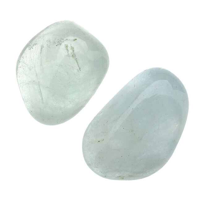 Getrommelter blauer Topas