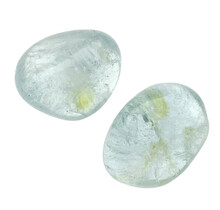 Getrommelter blauer Topas