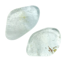 Getrommelter blauer Topas