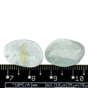 Getrommelter blauer Topas