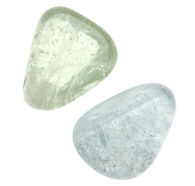 Getrommelter blauer Topas