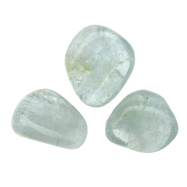 Getrommelter blauer Topas