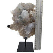 Amethistroos, chalcedoon en amethist uit Uruguay 25 cm hoog
