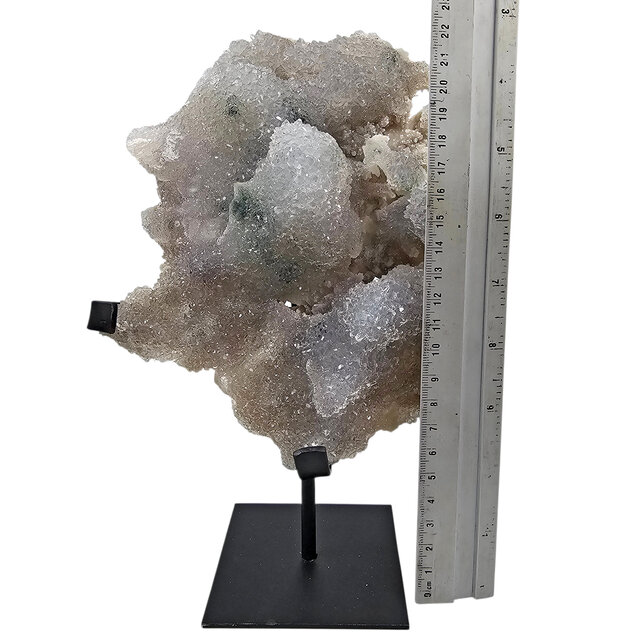 Amethistroos, chalcedoon en amethist uit Uruguay 25 cm hoog