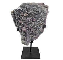 Amethyst rose, chalcedony and amethyst from Uruguay 28 cm hoog