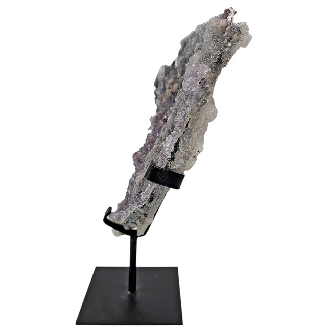 Amethistroos, chalcedoon en amethist uit Uruguay 28 cm hoog