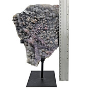 Amethistroos, chalcedoon en amethist uit Uruguay 28 cm hoog