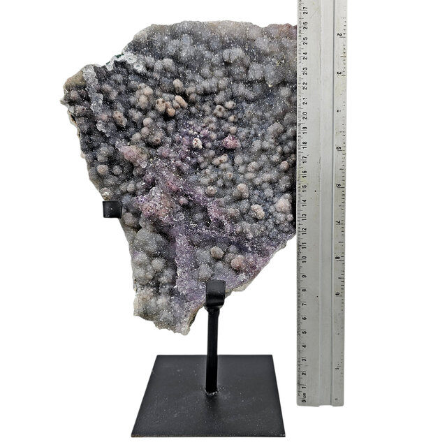 Amethystrose, Chalcedon und Amethyst aus Uruguay 28 cm hoog