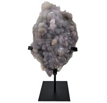 Amethistroos, chalcedoon en amethist uit Uruguay 25 cm hoog