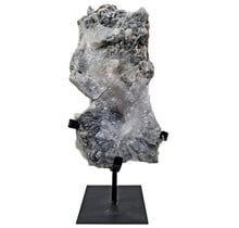 Amethistroos, chalcedoon en amethist uit Uruguay 32 cm hoog