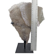Amethistroos, chalcedoon en amethist uit Uruguay 30 cm hoog