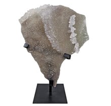 Amethistroos, chalcedoon en amethist uit Uruguay 30 cm hoog