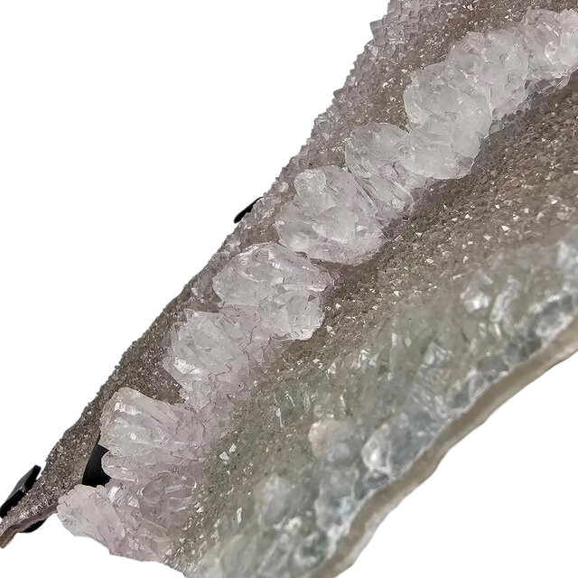 Amethyst rose, chalcedony and amethyst from Uruguay 30 cm hoog