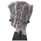 Amethistroos, chalcedoon en amethist uit Uruguay 26 cm hoog