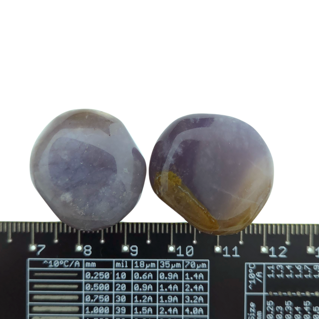 Beautiful purple tumbled stones from Indonesia