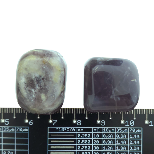 Beautiful purple tumbled stones from Indonesia