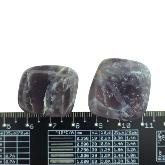 Beautiful purple tumbled stones from Indonesia