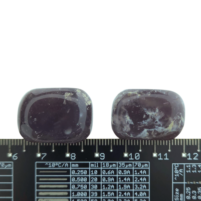 Beautiful purple tumbled stones from Indonesia