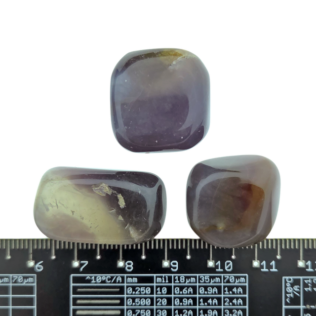 Beautiful purple tumbled stones from Indonesia
