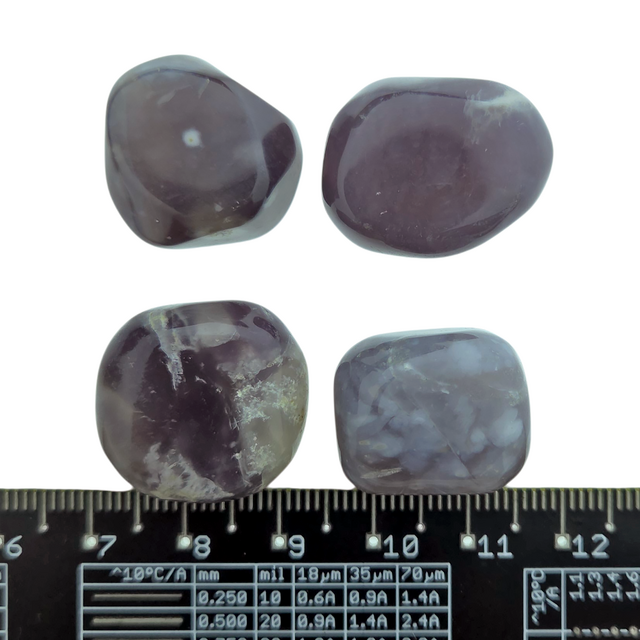 Beautiful purple tumbled stones from Indonesia