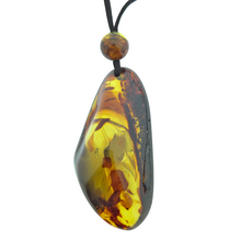Amber necklace with cord
