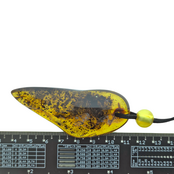 Beautiful pierced Baltic amber pendant with cord