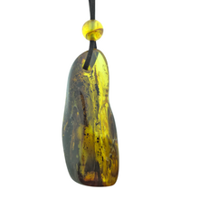 Barnsteen ketting met koord