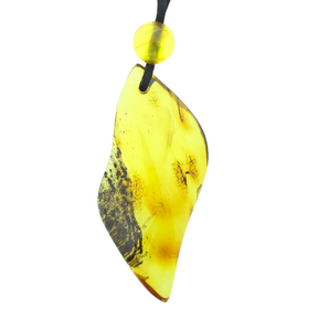 Amber necklace with cord