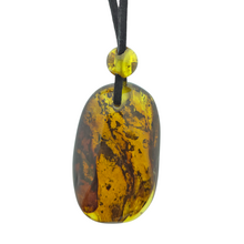 Barnsteen ketting met koord