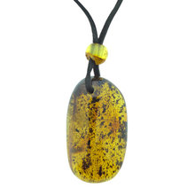 Amber necklace with cord