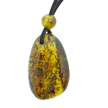 Barnsteen ketting met koord